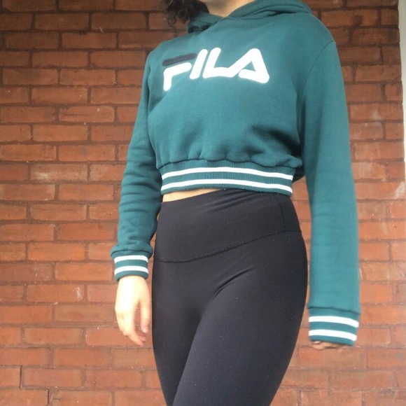 Cropped Fila hoodie from Urban Outfitters - Picture 4 of 5